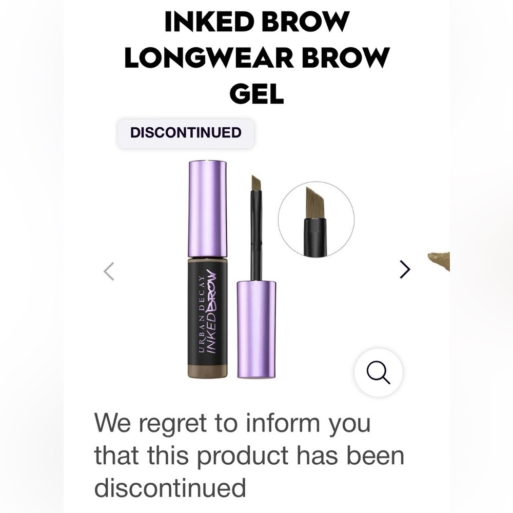 Brand new Urban Decay inked brow